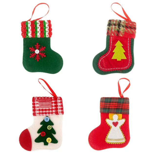 Creative Socks Shape Christmas Decoration Charm Socks - Shop at LoveMi