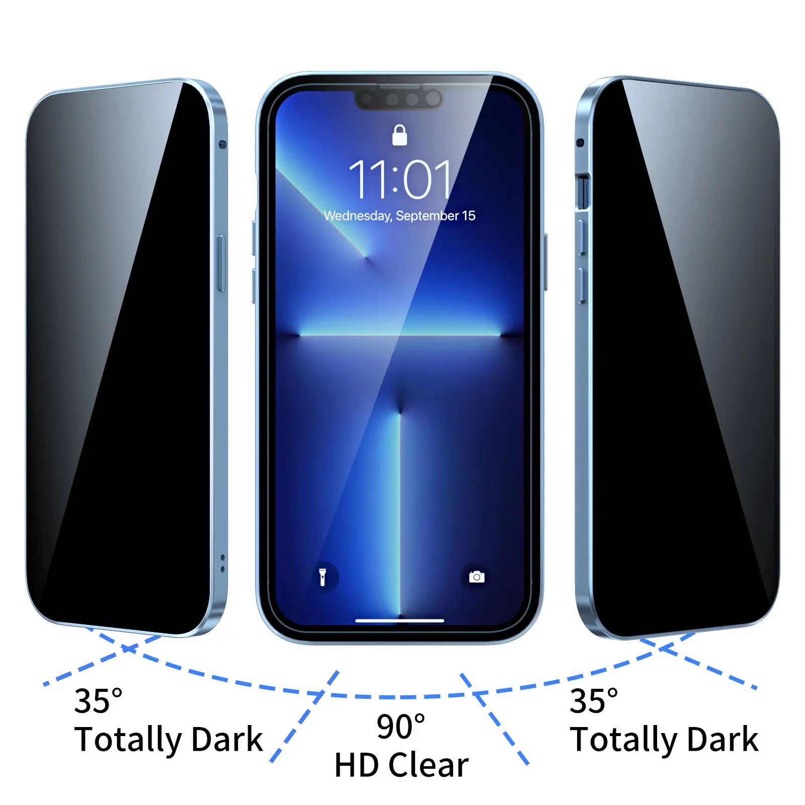 Peep-proof Double-sided Magnetic Glass Phone Case