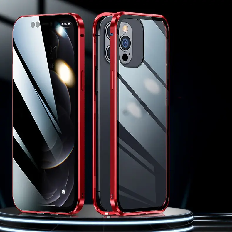 Peep-proof Double-sided Magnetic Glass Phone Case