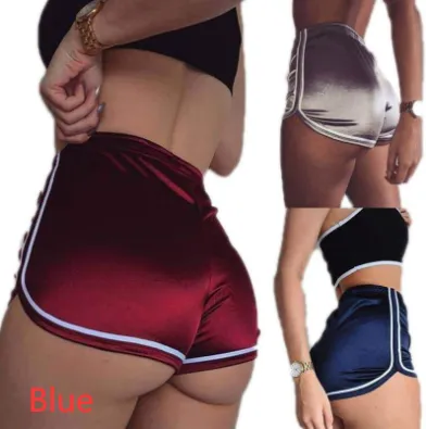 High Waist Casual Booty Shorts Blue - Shop at LoveMi