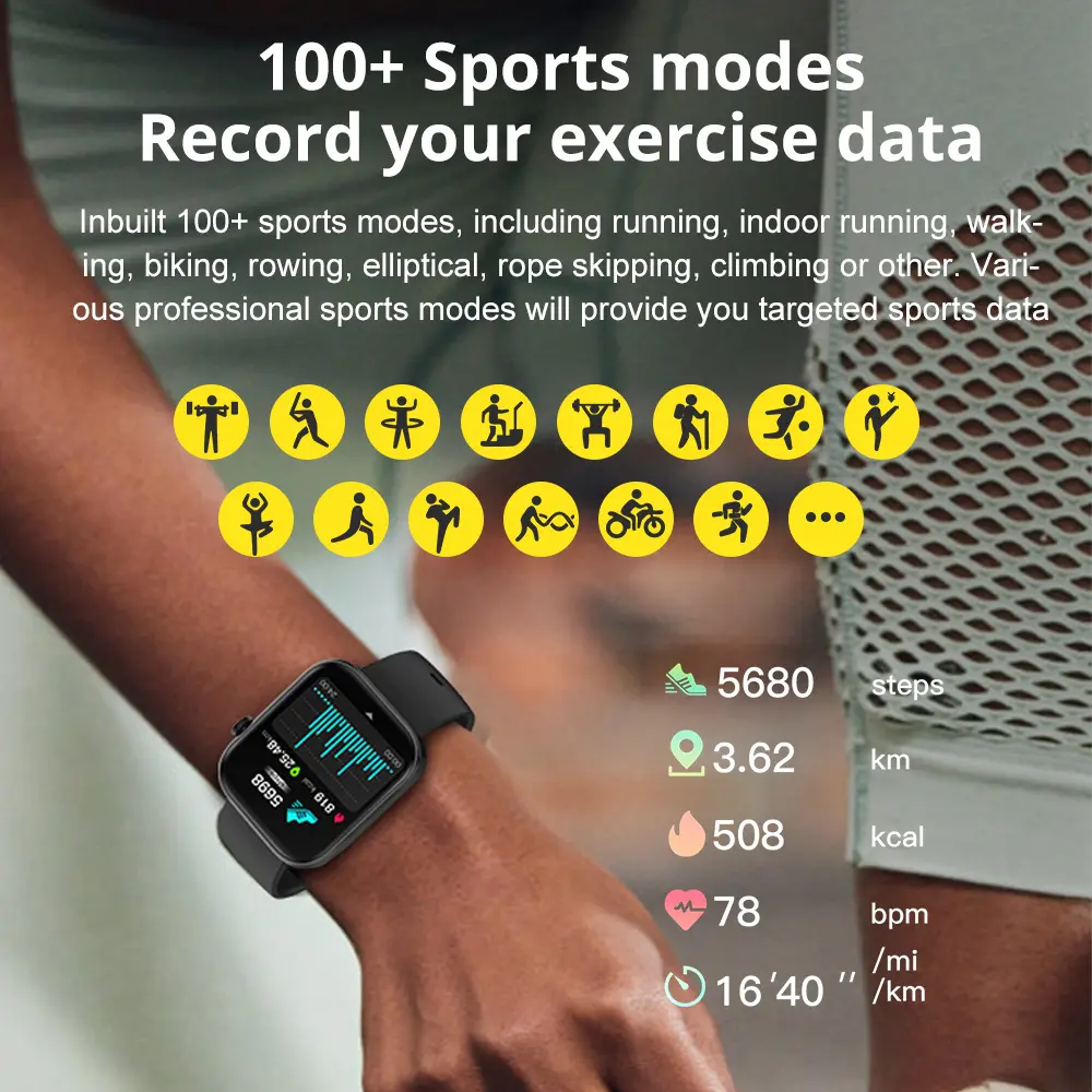 Sports Heart Rate Meter Step Waterproof Full