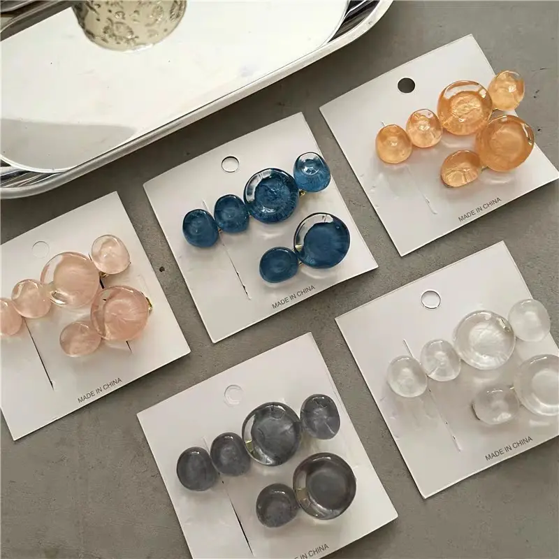 Ocean Bubble Jelly Elegant Fashion Side Clip