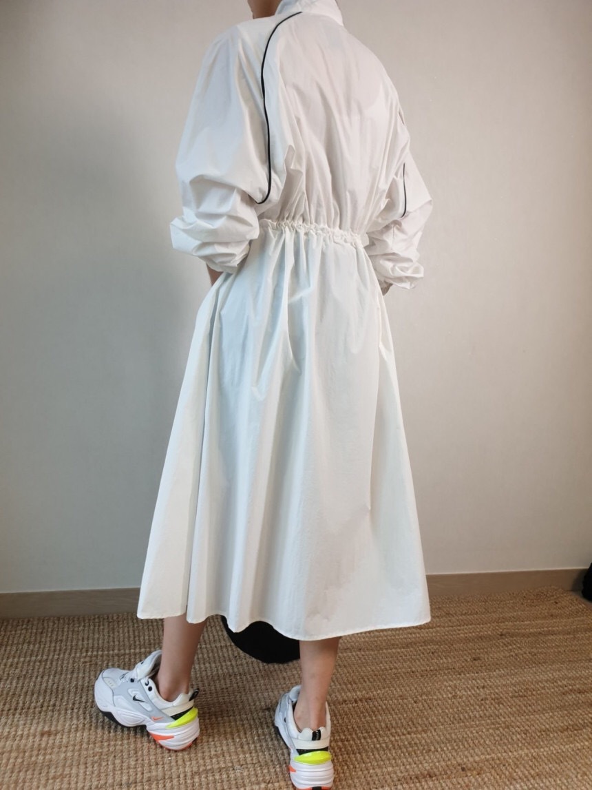 Versatile Below The Knee Dress Long Coat - Image 3