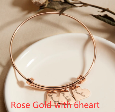 Rose Gold with 6heart