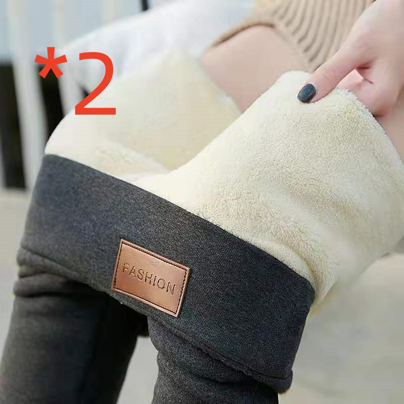 2pcs Leather label grey thick