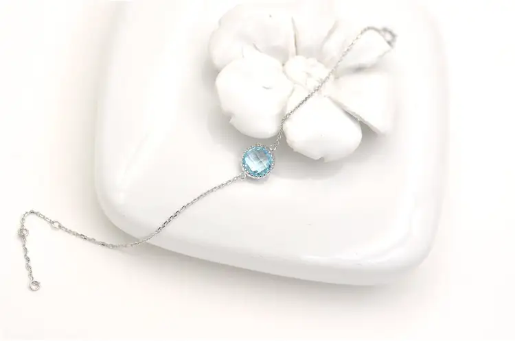 New Topaz Bracelet  Natural Crystal