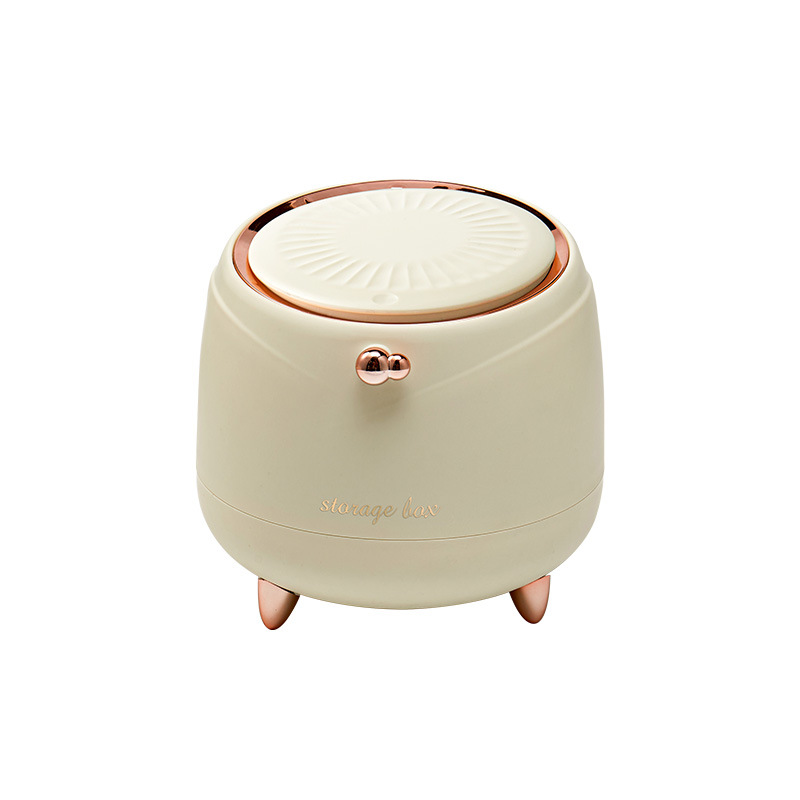 Office Home Mini Plastic Press Type Wastebasket Creative Desktop Trash Bin - Image 5