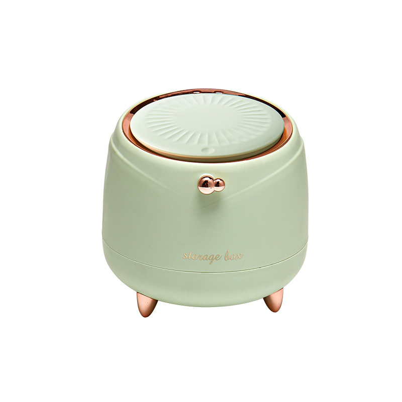 Office Home Mini Plastic Press Type Wastebasket Creative Desktop Trash Bin