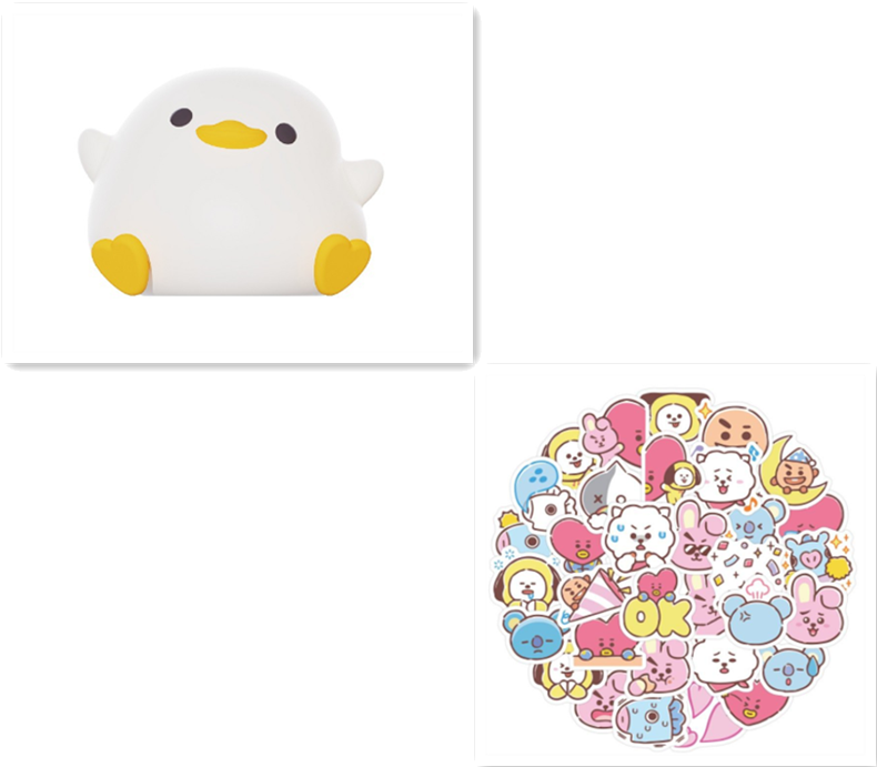 Силиконовый ночник с изображением чайки, успокаивающая лампа для животных для детей, малышей