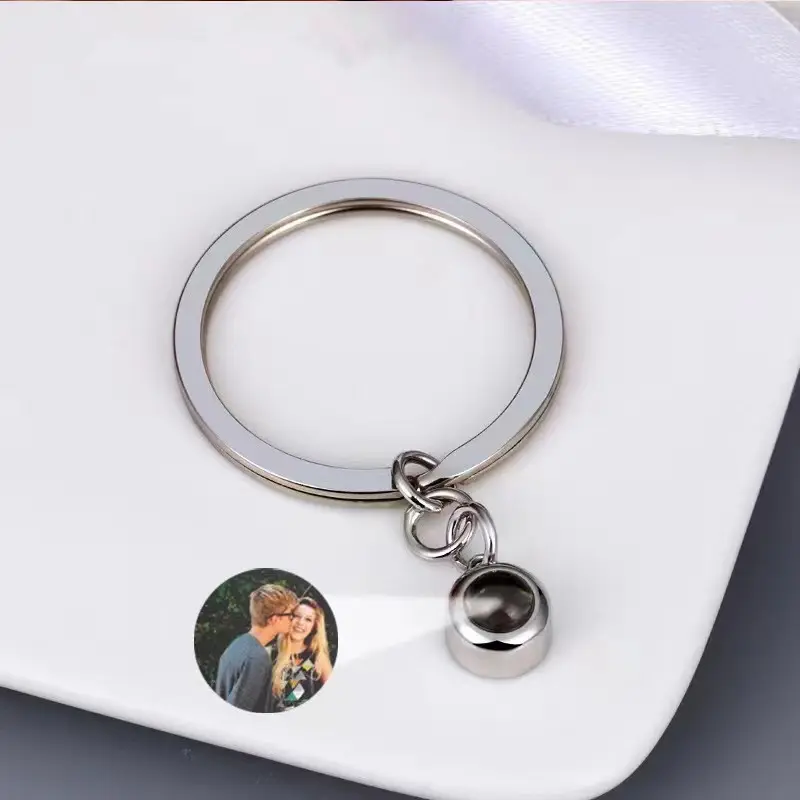 Personalized Photo Projection Key Chain Simple Custom