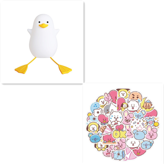 Силиконовый ночник с изображением чайки, успокаивающая лампа для животных для детей, малышей