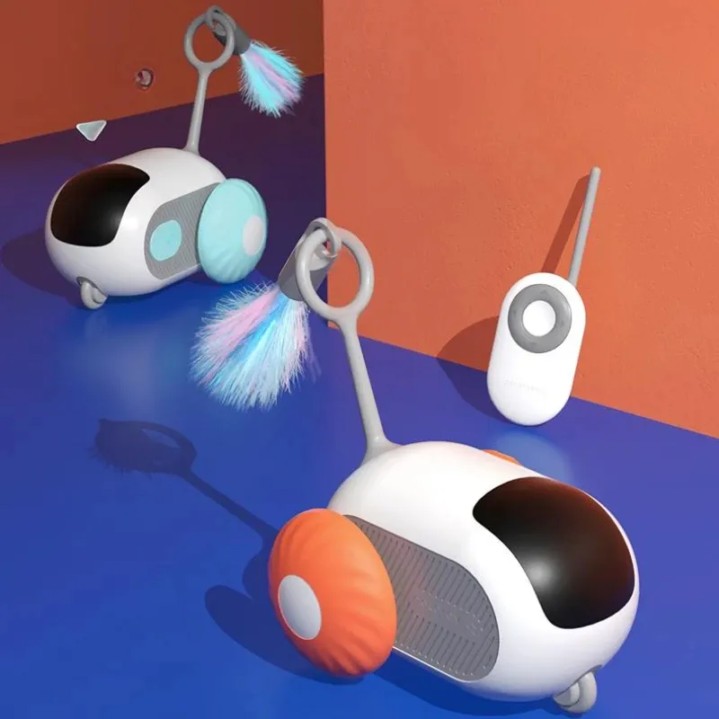 Remote Control Interactive Cat Car Toy USB Charging Chasing Automatic Self-moving Remote Smart Control Car Interactive Cat Toy Pet Products – image 5