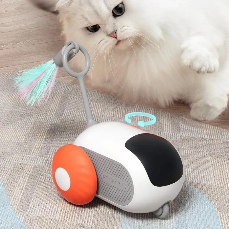 Remote Control Interactive Cat Car Toy USB Charging Chasing Automatic Self-moving Remote Smart Control Car Interactive Cat Toy Pet Products – image 2