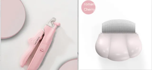 Pet Nail Clippers With LED Light Dogs Cat Nail Scissors Professional Trimmer Tool Care Grooming Supplies Suit2 - Shop at LoveMi