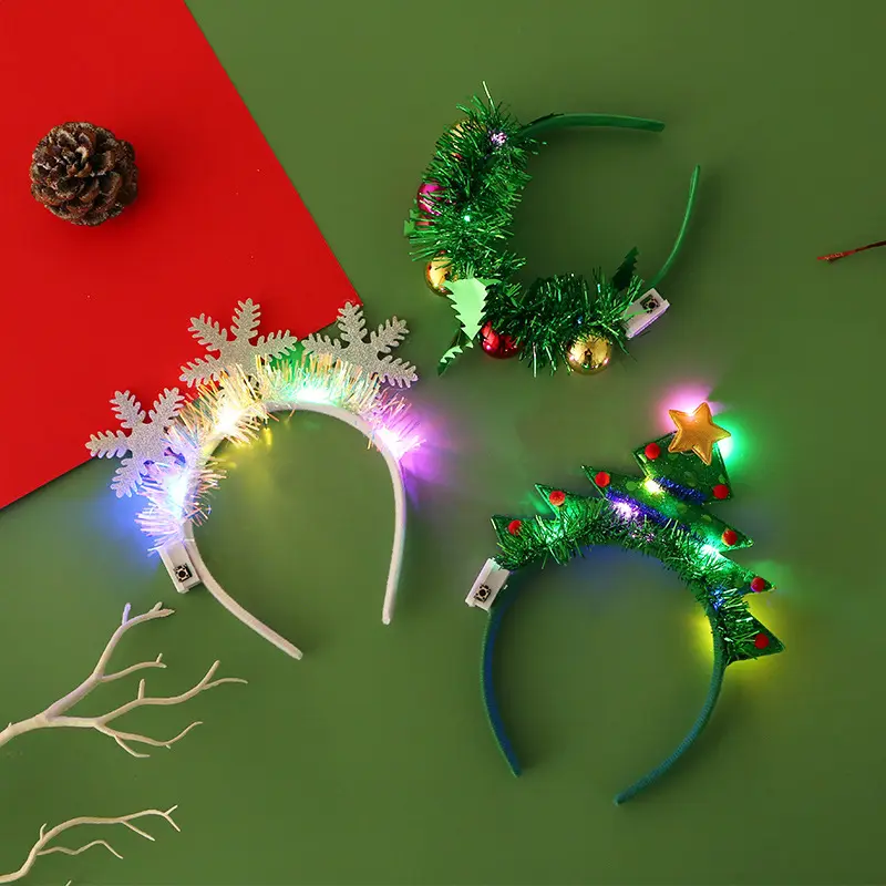IPC Christmas Hair Band Glowing Headband Xmas