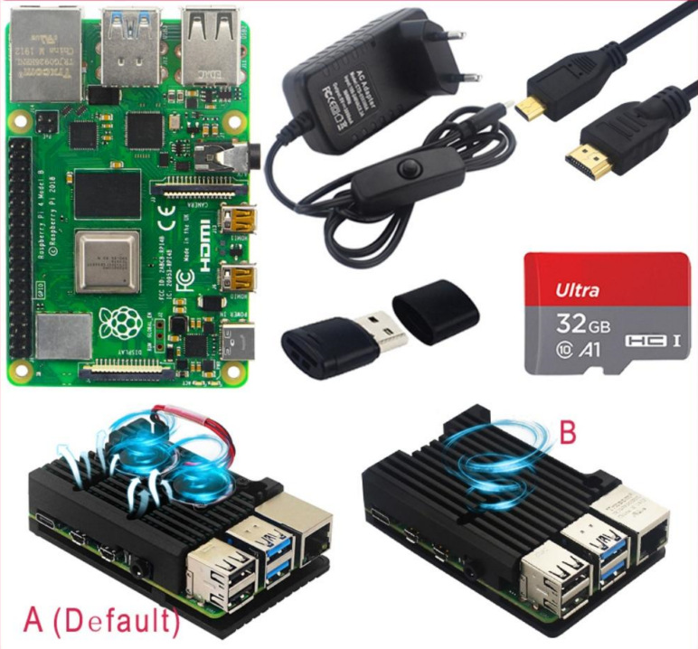 4B Raspberry Pi Model Onboard Development Kit (2G-EU)