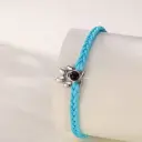 Blue Rope And Silver Pendant