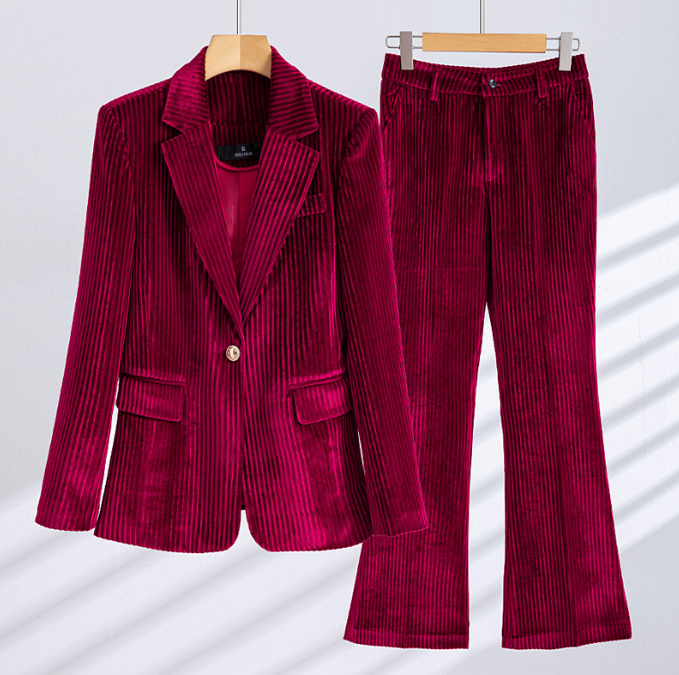 The Goddess Fan Xian Skinny Corduroy Jacket