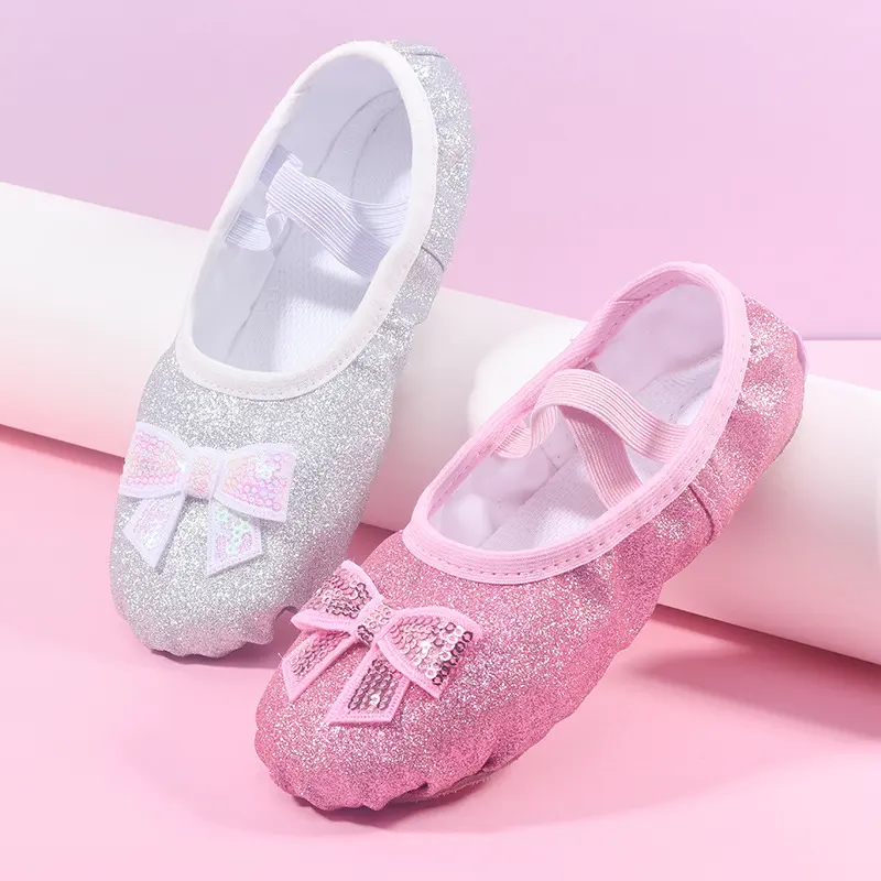 Children's Dance Soft Bottom Training Shoes Kids Ballet