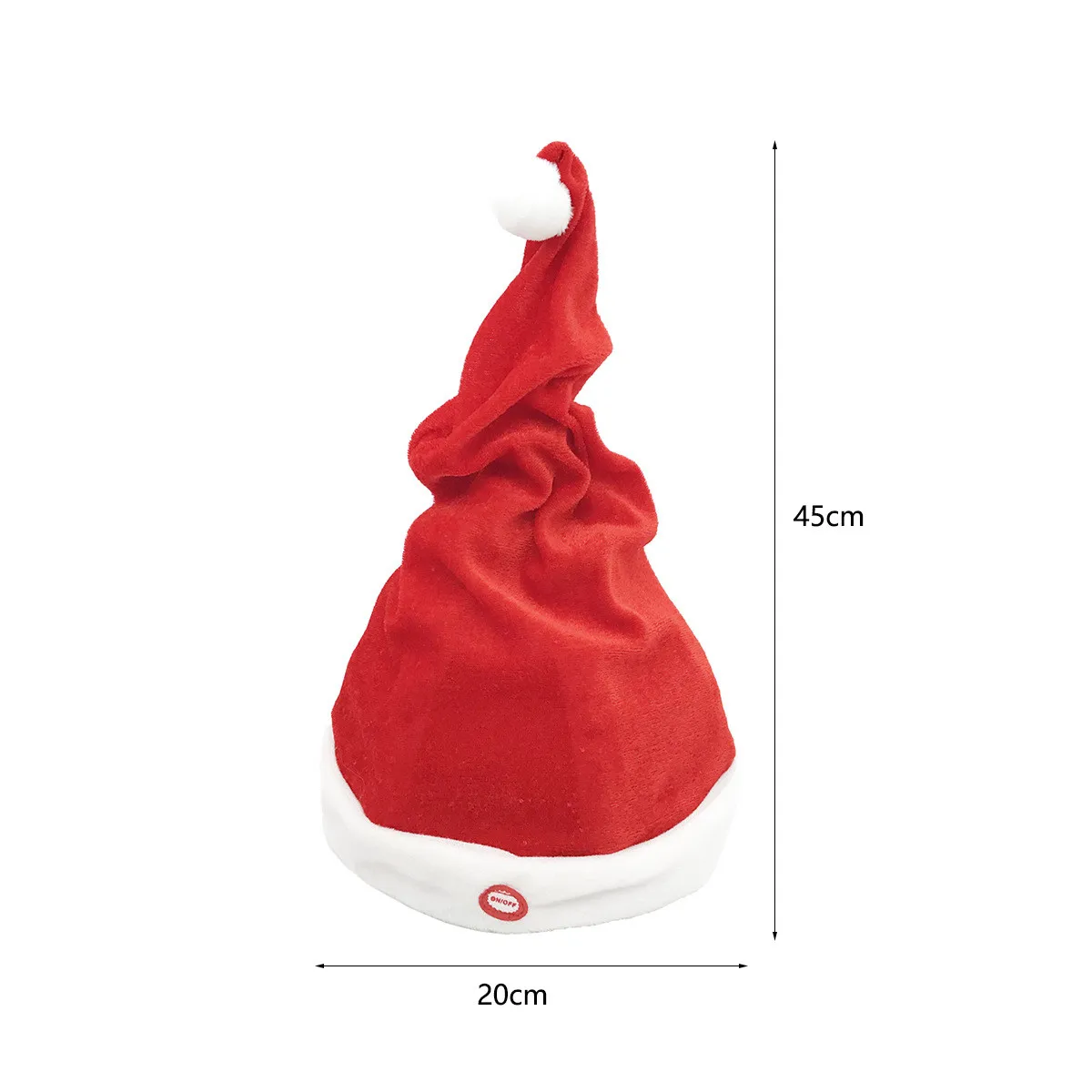 Swing Electric Christmas Hat Festival Plush Toys Hat Children's Gift Battery Music Christmas Hat Factory Wholesale – image 5