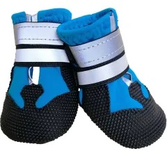 Pet Dog Autumn And Winter Outdoor Shoes - Blue - View 1
