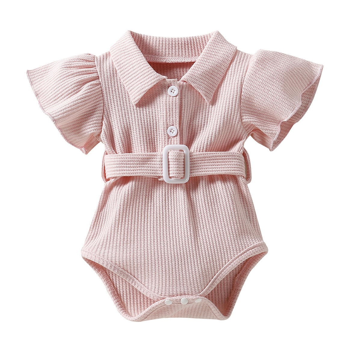 Baby One Piece Belt Romper