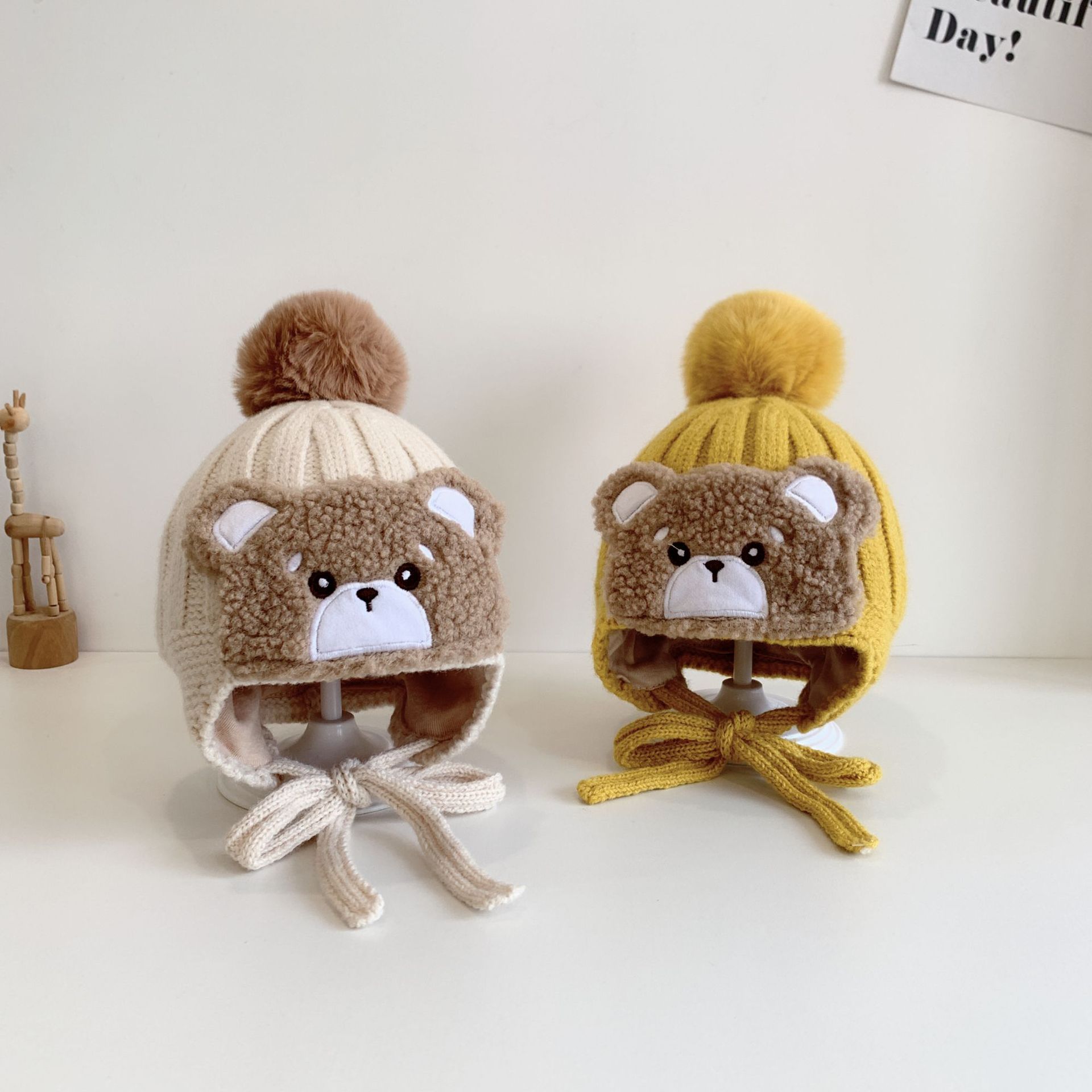 Winter Warm Children's Knitted Woolen Cap - Image 5