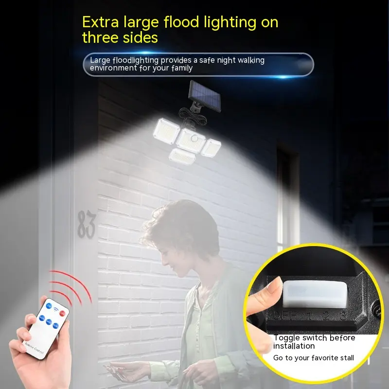 Solar Garden Lamp Outdoor Infrared Sensor