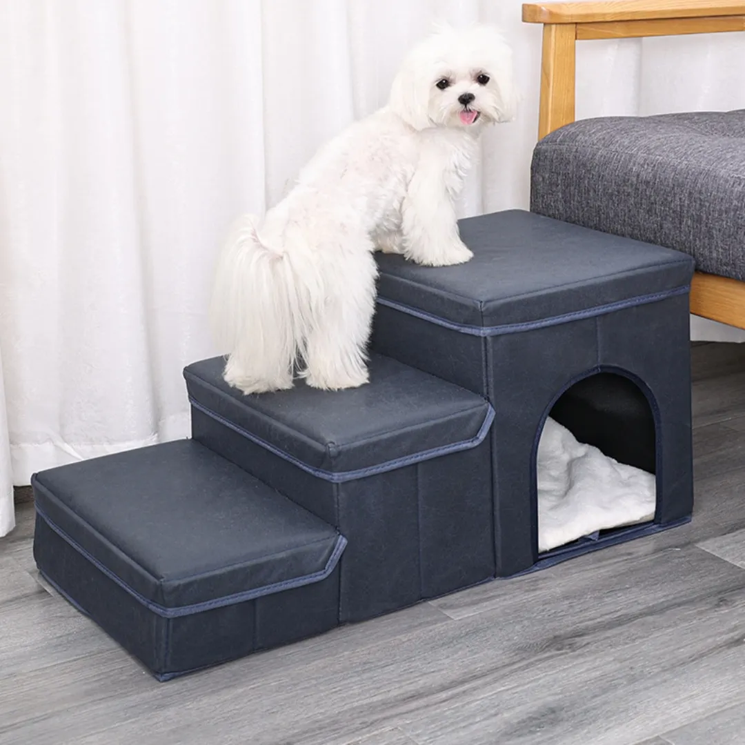 Cat Kennel Cage Multifunctional Dog Stairs Upper Bed Sofa Puppy