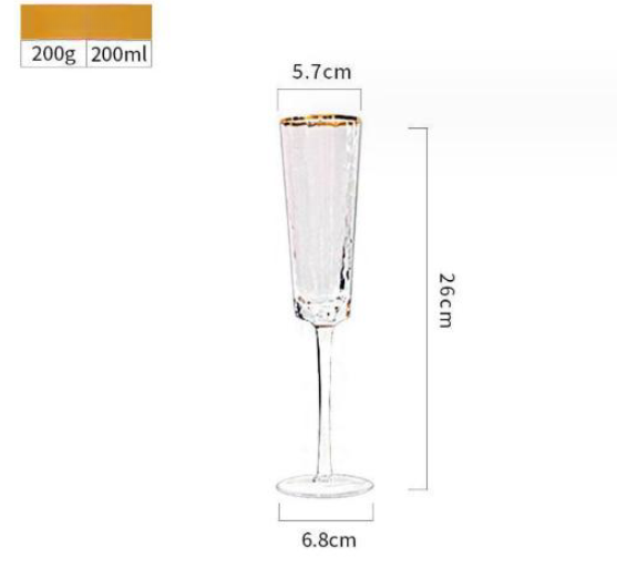 Champagne Cup Colorful Gold