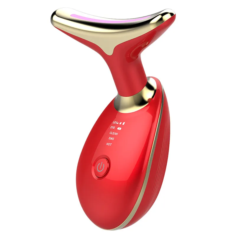 EMS Thermal Neck Lifting And Tighten Massager Electric Microcurrent Wrinkle Remover – image 4