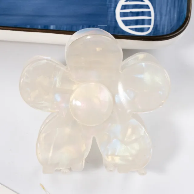 Summer New Retro Simple Acrylic Flower Hair Clip A9410 Style - Shop at LoveMi