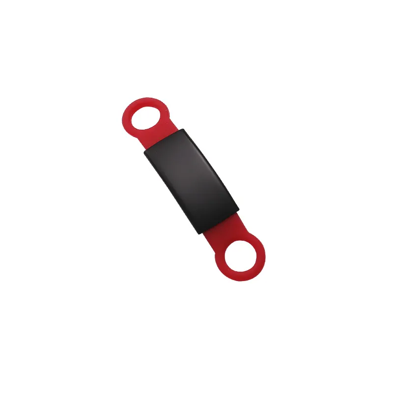 Pet Metal ID Card To Prevent Loss - Black Shellred Ribbon - View 1