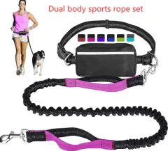 Pet Running Traction Sports Rope Set - Rose - View 1