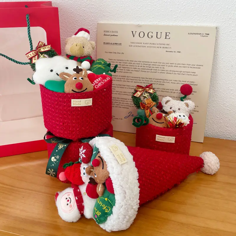 Christmas Doll Cartoon Bouquet