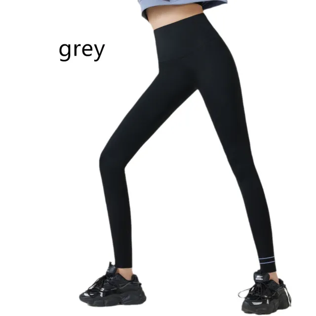 Silk Cashmere Fleece lined Suspension Yoga Pants Gray - Shop at LoveMi