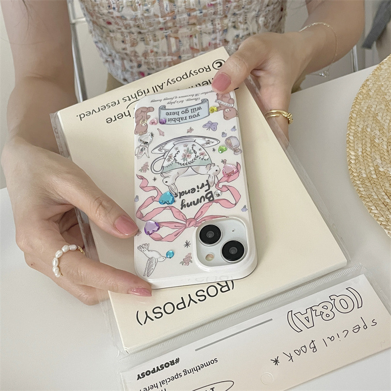 Cartoon Rabbit Tea Cup Full Cover Hard Shell - Image 4