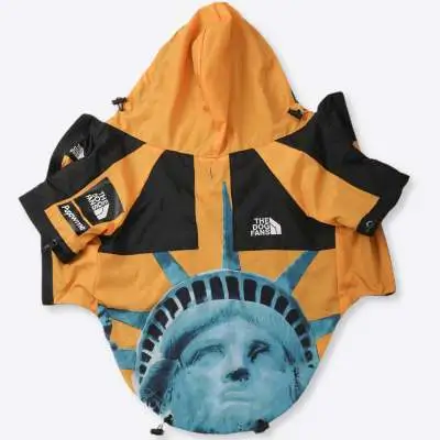 Windproof And Rainproof Dog Clothes Large Dog Raincoat Dog Pet Shell Jacket Yellow - Shop at LoveMi