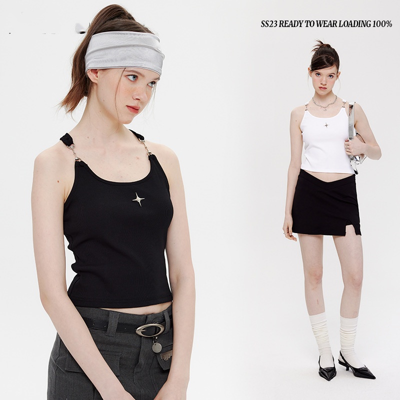 Knitted Close-fitting Vest Casual Sports Bottoming Shirt