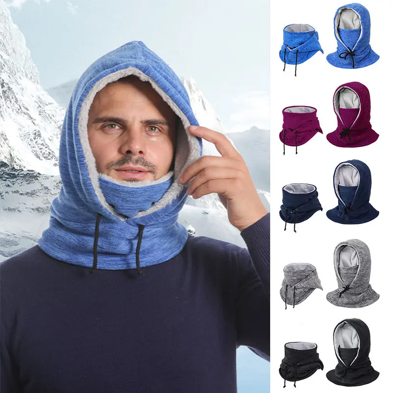 2-in-1 Hat Winter Scarf Windproof and Cold-proof Thickened Warm