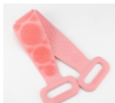 Bath Towel Silicone Rubbing Back Towel Pink 60Cm - Shop at LoveMi