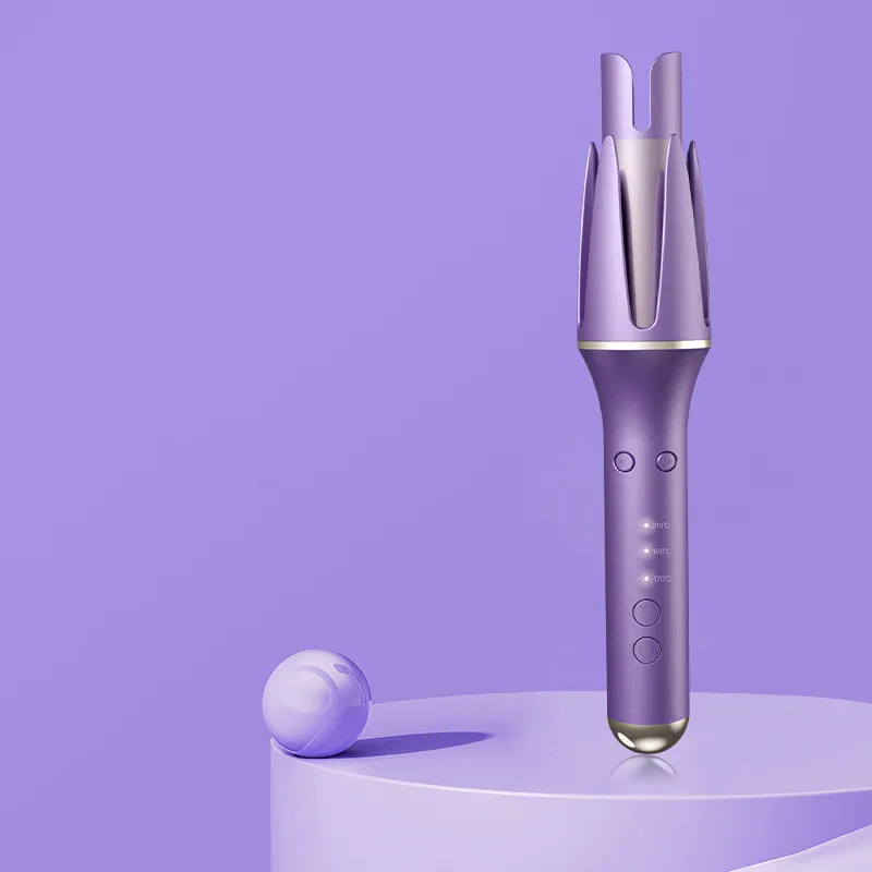 Automatic Curling Iron 32mm Rotary Electric - Purple