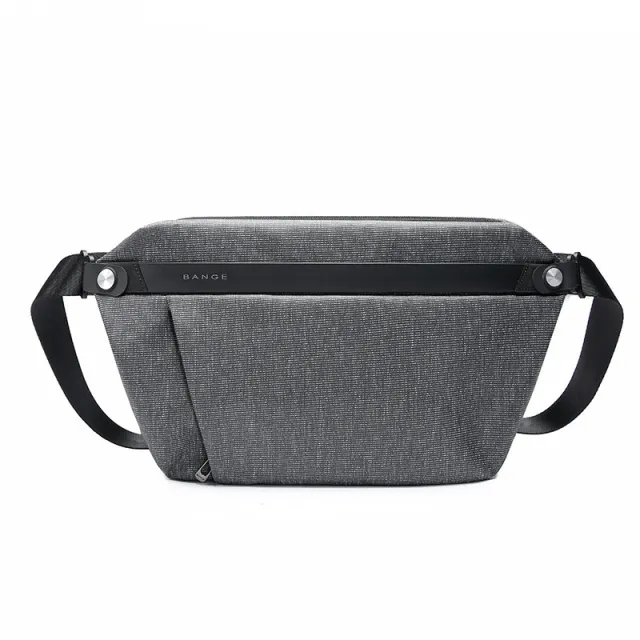 Men's Chest Bag New Shoulder Bag Korean Casual Gray - Shop at LoveMi