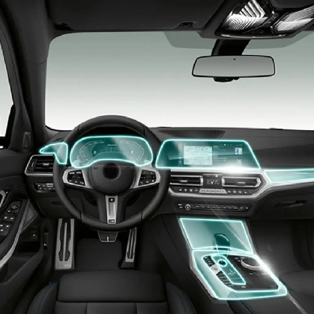 Car Protective Interior Film Central Control Gear