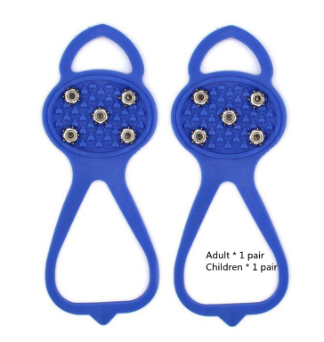 Unisex Men 5 Teeth Ice Gripper For Shoes Crampons Ice Gripper Spike Grips Cleats For Snow Studs Non-Slip Climbing Hiking Covers - Image 19