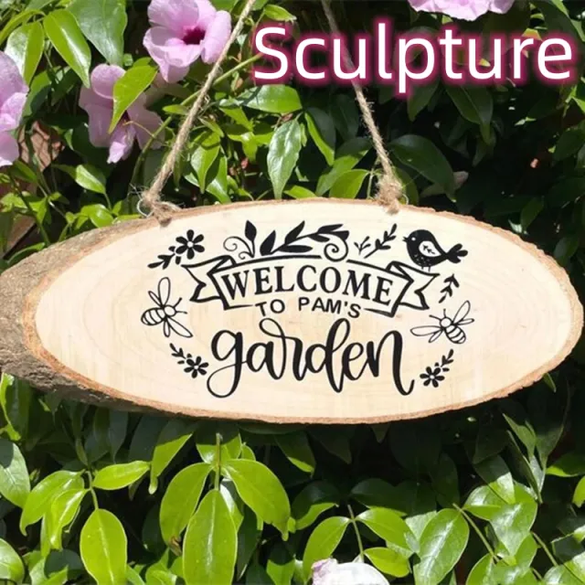 Personalized Wooden Garden Plaque Christmas Gift Sculpture - Shop at LoveMi