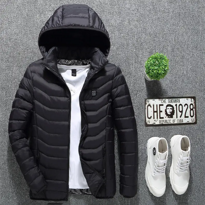 New Heated Jacket Coat USB Electric Cotton Heater Thermal