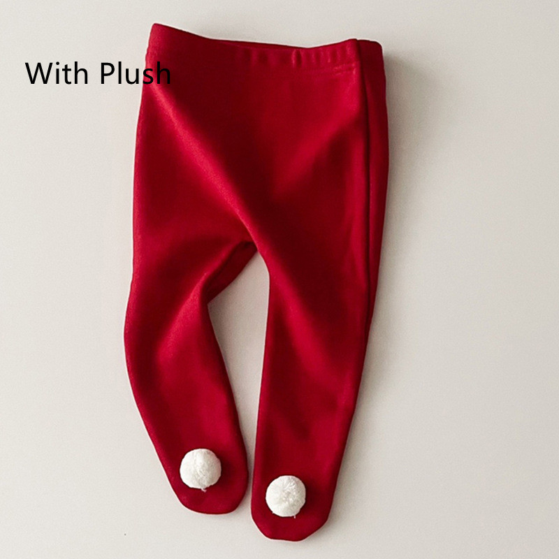 Red Bottom Pants With Plush