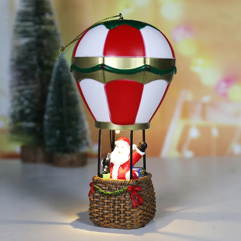 Christmas Resin Christmas Luminous Old Man Snowman Decoration Ornaments – image 5