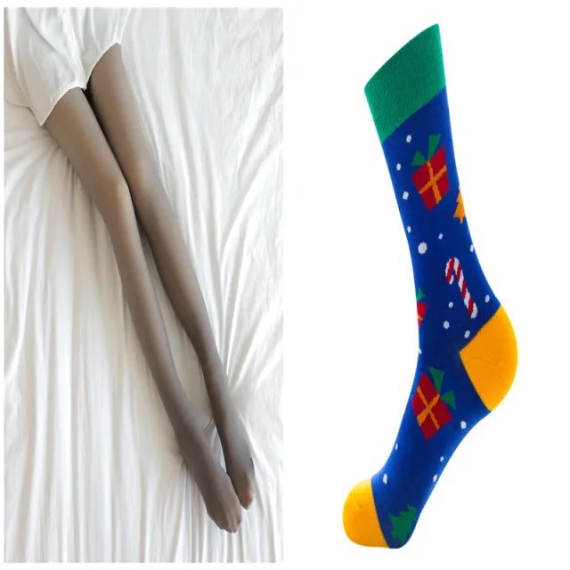 Minimalist Women's Wool Lined Pantyhose Set1 220G Fleece And Thickened - Shop at LoveMi